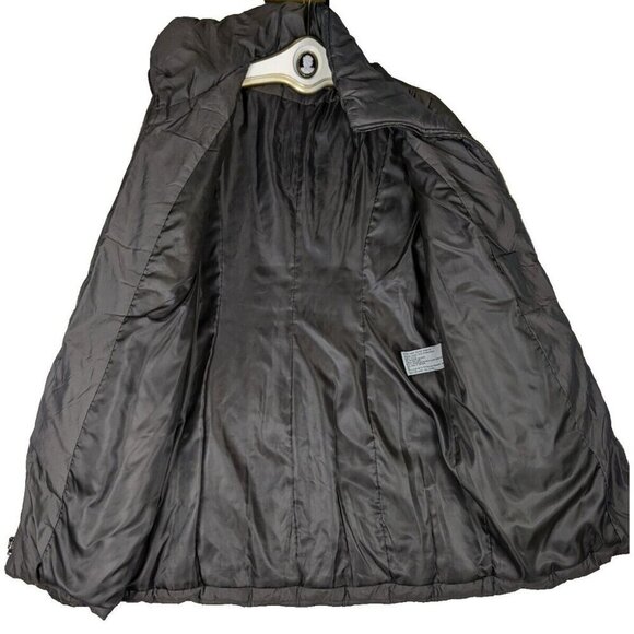 ANNE KLEIN - WOMEN'S BROWN DOWN FILLED PUFFER COAT - SIZE M - Picture 4 of 7